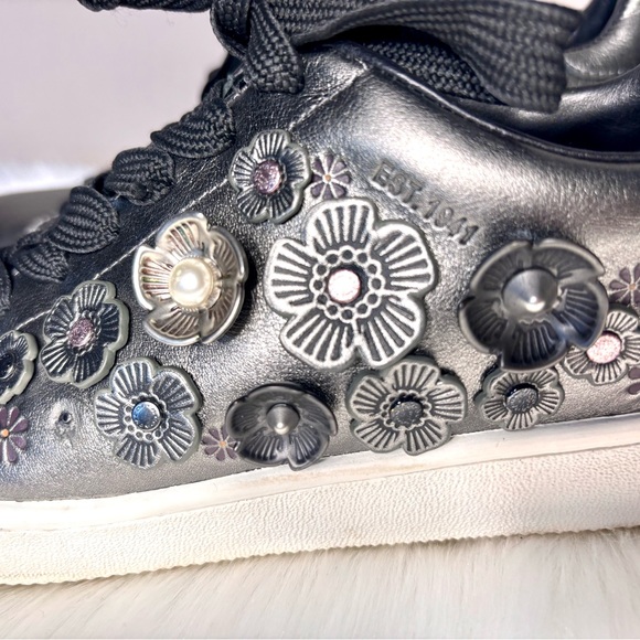 COACH Metallic Tea Rose Sneakers - Picture 8 of 11